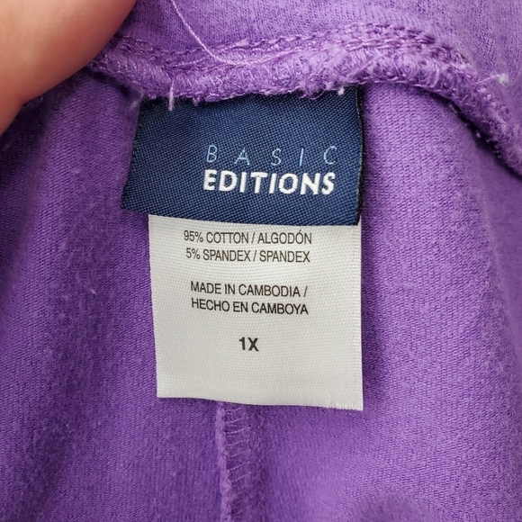 Catherines Pants Women's Plus 1X Suprema Capri - Picture 3 of 5